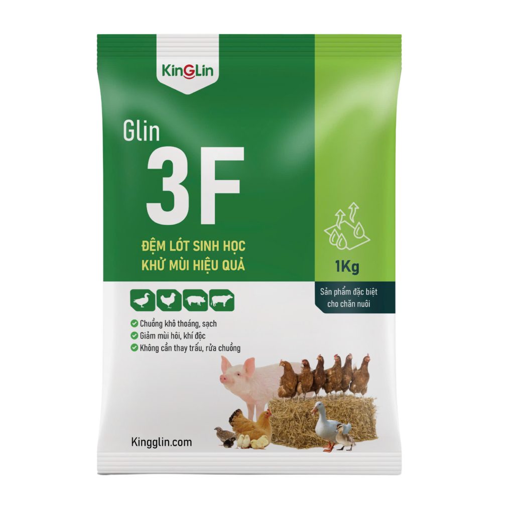 Glin3F_ Giải quyết mùi hôi, giảm mầm bệnh, tăng năng suất vật nuôi.